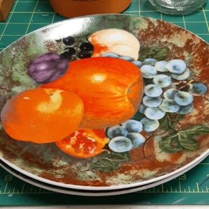 6 decorative fruit plates